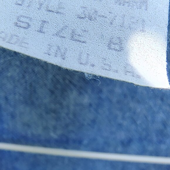 Cotton Blouse Women's Blue Soft Denim Lightweight with Large Collar - Picture 8 of 9